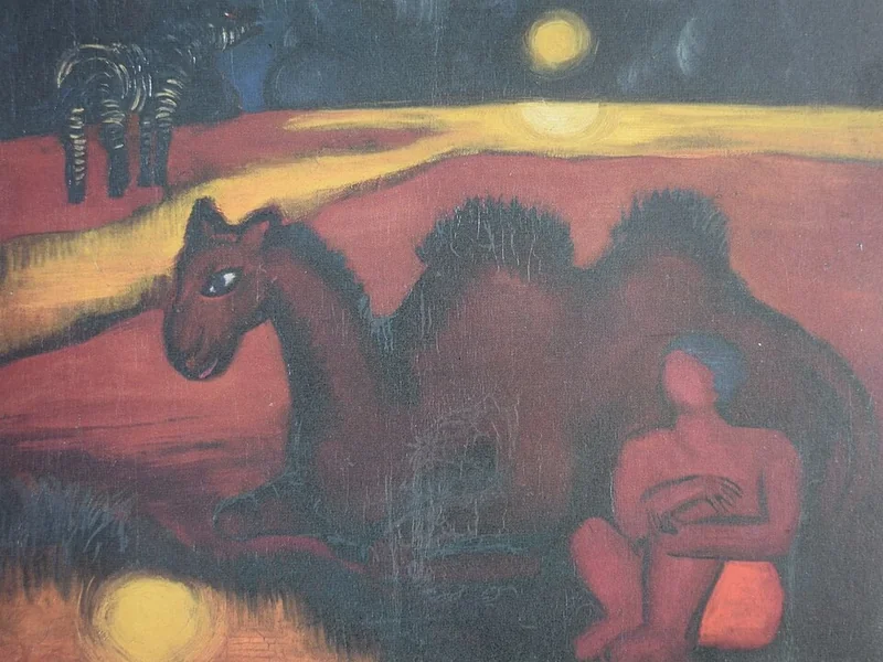 1892-Maria Uhden - Paesaggio con cammello, 1917